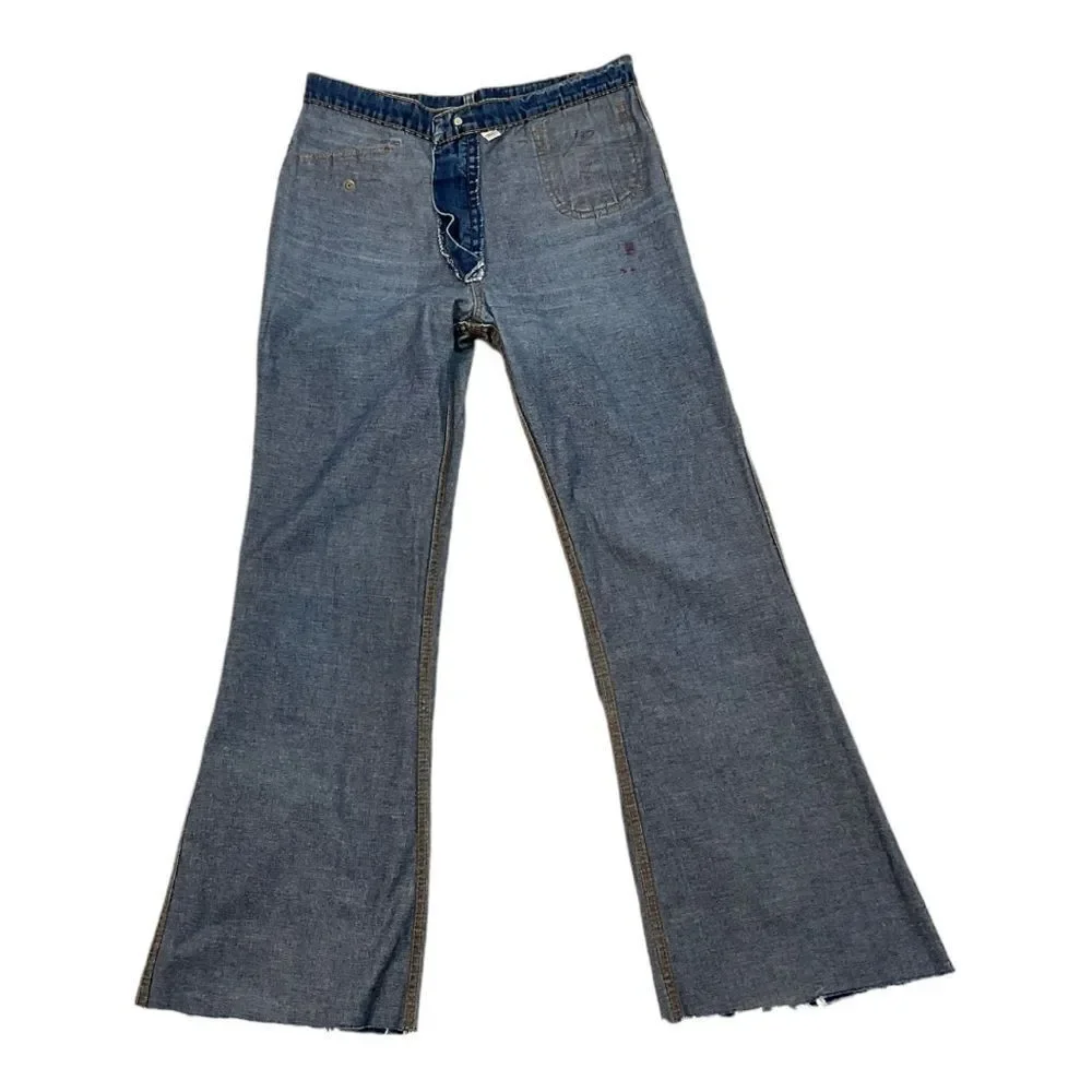 Oslo The Masterpiece Women’s Blue Vintage Denim Jeans Bootcamps Size 32. - Picture 7 of 12